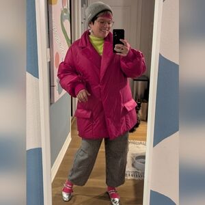 Kate Spade Fuchsia Gramercy Parka XL (No Belt)